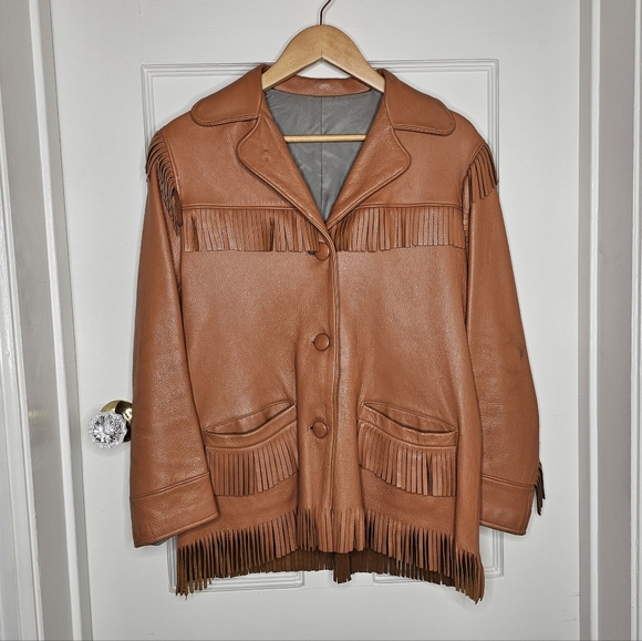 VTG 60s Deerskin Fringe Jacket - Picture 2 of 16